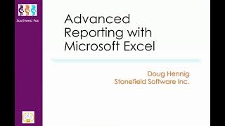 Advanced Reporting with Microsoft Excel