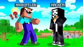 NOOB Komt De HACKER Tegen! (Minecraft Survival)