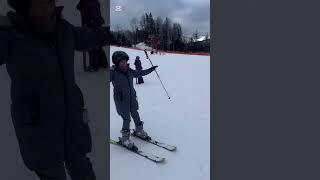 Snow Ski first beginner -searchmon Ontario #snowski #canada