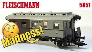 4th Class railway travel, are you mad? Fleischmann 5851Coach | Model Railway Review 5851