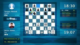 Chess Game Analysis: Jesus Ames - Sergey Melnik : 1-0 (By ChessFriends.com)