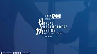 2021 Annual Shareholders Meeting First Metro Asset Joint Funds  June 16