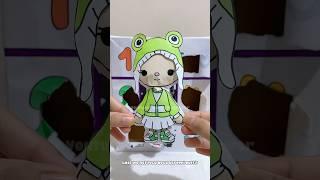 Unboxing & packing sanrio advent calendar paper squishy (fake)  #papercraft #sanrio #shorts