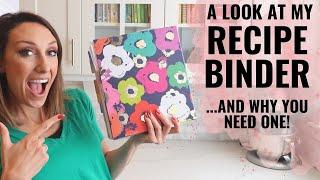 Inside my Recipe Binder! Organize your meals like a boss! Jordan Page Productivity Tips!