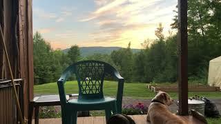 Hanging on the porch