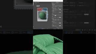 Как сделать бархатную ткань в 3Ds Max? #3dsmax #3dmodeling #tutorial3d #3dmax #обучение #shorts