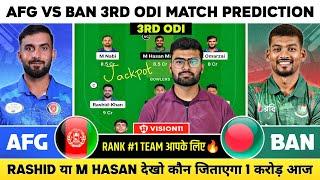 AFG vs BAN Dream11, AFG vs BAN Dream11 Prediction, Afghanistan vs Bangladesh ODI Dream11 Team Today