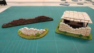Let's Make - Cheap & Easy Sandbag Barricades & Bunkers Wargames Scenery