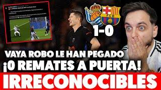 ¡¡EL BARÇA PIERDE ante la REAL SOCIEDAD 1-0!! VAYA ROBO LE HAN METIDO... ¿LAMINE YAMAL DEPENDENCIA?