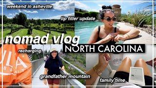 a southern vlog & what happened with my lip filler, asheville..nomad vlog in NC