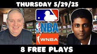 Thursday Betting Card - 5/29/25 l Free MLB, WNBA, & MLB Picks l Craig Trapp & Indian Cowboy