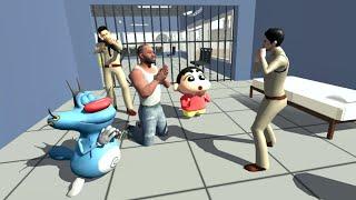 Franklin vs Police | Franklin in Jail in Indian Bikes Driving 3d