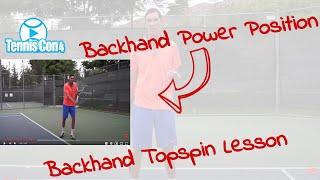 Backhand Lesson: One Handed Topspin Technique with Brady from Daily Tennis  