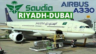 Saudi Airlines | Riyadh-Dubai | Airbus A330-300 | Economy class| Trip Report