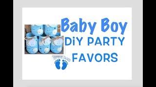 GREAT DIY Baby boy shower favor ideas