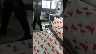 High speed punching machine with printing section for paper cups