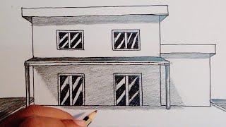 How To Draw A Simple House In Perspective