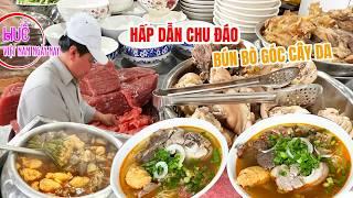 Không cưỡng được hương vị quán bún bò Huế dưới gốc cây da ngay trung tâm huyết mạch Huế