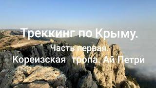 Треккинг по Крыму. Часть первая. Солнечная и Кореизская тропы. Гора Ай Петри.