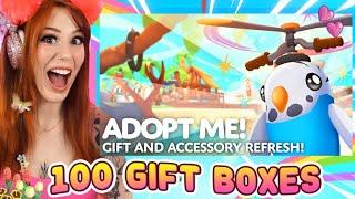 Opening 100 NEW GIFTS and ACCESSORIES In Roblox Adopt Me