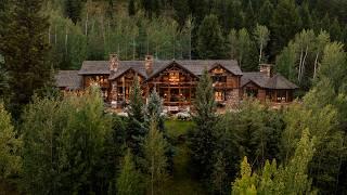 Touring a Modern, LUXURY Log Home In Jackson Hole