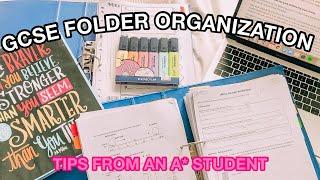 GCSE Folder Organisation Year 10 + Year 11 ||  9/A* Tips, Back to School 2021