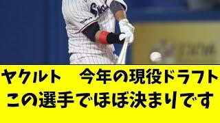 【ヤクルト】今年の現役ドラフト候補が完全に絞られた件。。