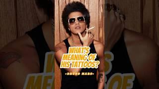 Can you guess the hidden meaning behind Bruno Mars' tattoos？#brunomars #tattoo #fyp #celebrity