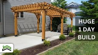 Easy DIY Pergola Build | Easier Than You Think!