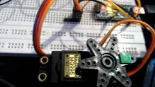 [Arduino] TowerPro MG995 180° - Multi turn servo (modified: 24 turns) - Servo motor modificado