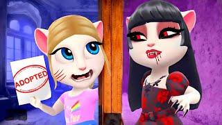 I was adopted by a vampire! How to Become a vampire! My Talking Angela 2 Cosplay