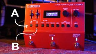 BOSS RC-500 Verse + Chorus A/B Looping! THE CORRECT SETUP!