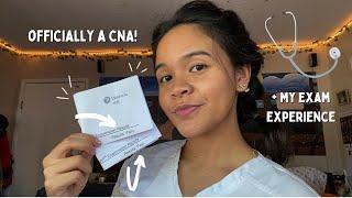 I PASSED MY CNA EXAM (written & skills) | my experience