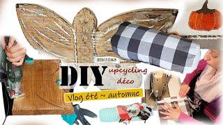 S10| diy et upcycling deco ~ vlog maison ~ mes projets brico couture pyrogravure [ idées été automne