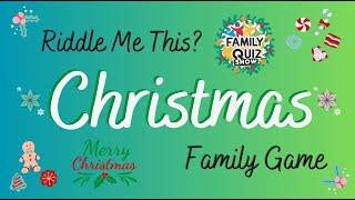 CHRISTMAS Family Party Quiz Game  Can You SOLVE the Christmas Riddles? #christmas #quiz #family