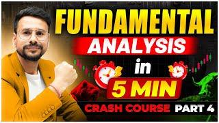 Fundamental Analysis in 5 MINUTES For Beginners in Hindi | Stock market Crash Course Part 4