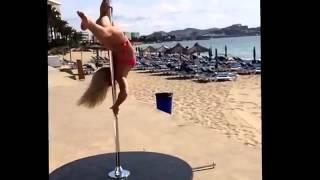 The world's best pole dancer - Sokolova Anastasia - Pole Dance - Ibiza 2014_(360p).mp4