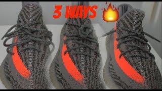 HOW TO LACE YOUR YEEZY 350!!