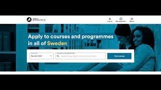 Admissions in Sweden || Step-by-step process explained || master's & bachelor's admission in Sweden