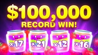 MY BIGGEST WIN on $100,000 BONUS OPENING! (almost MAX WIN!?)