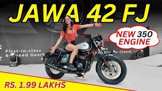 JAWA 42 FJ new Bike launched by Jawa t Rs.1.99 Lakhs | RE Hunter 350, TVS Ronin, CB350RS Rival 