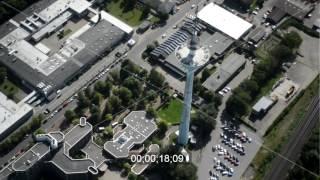 Fernmeldeturm- Bauwerk und Fernsehturm - Sender in Heide im Bundesland Schleswig-Holstein