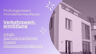 Prüfungswissen Immobilienkaufleute - Wertermittlung -  Sachwertverfahren