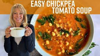 Easy Chickpea Tomato Soup | Kathy's Vegan Kitchen