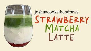 Strawberry Matcha Latte recipe - delicious drink I keep coming back to