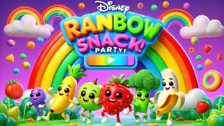 Rainbow Snack Song || Learn Colors & Fruits! #kids #kidsrhymes