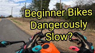 Are 300-500cc bikes too slow for safety?