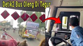 Detik Detik Bus Oleng Di Tegur Sesama Driver Bus