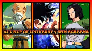 (Dragon Ball Legends) EVERY REP OF UNIVERSE 7 WIN SCREEN IN CHRONOLOGICAL ORDER - FEBRUARY 2023 [4K]