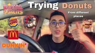 Trying Donuts men bezaf dial blayss | السفنج حسن منهم كلهوم